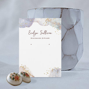 Placa de exibição de joias em forma de água brilha