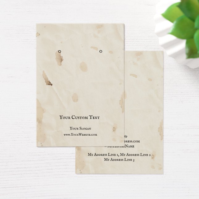 Placa de Exibição de Joias, Marrom-claro envelheci (Mesa)