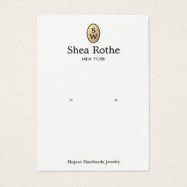 Placa de Exibição de Leitura do Monograma Dourado