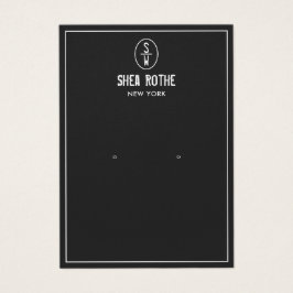 Placa de Exibição de Monograma do Carimbo de Vinta