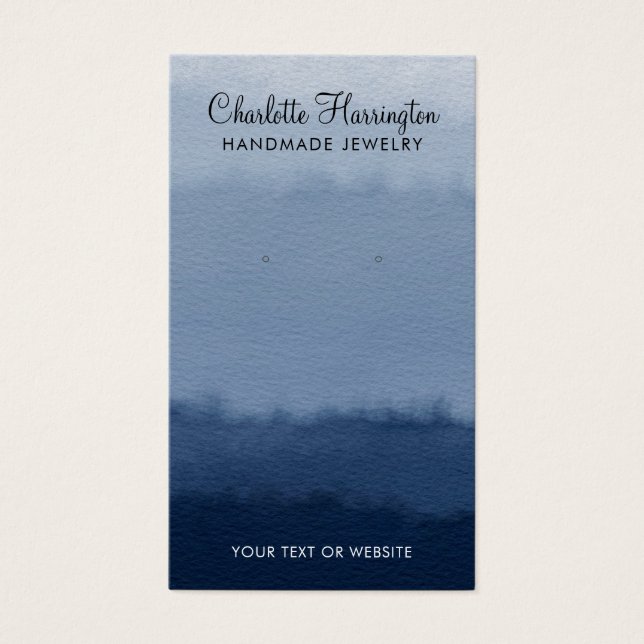 Placa de Exibição de Ombre Azul Ombre (Frente)