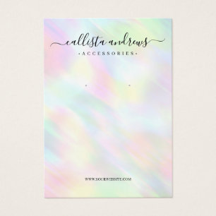 Placa de exibição de Orelha Holográfica Pastel