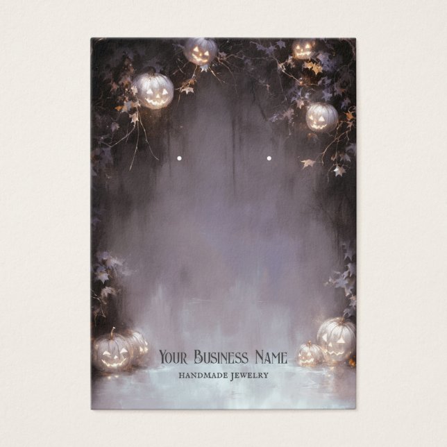 Placa de Exibição de Ouvido do Dia das Bruxas (Frente)