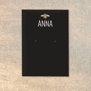 Placa de exibição de preto Dourado de abelhas mo