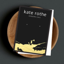 Placa de exibição de ressalto Dourado preto modern