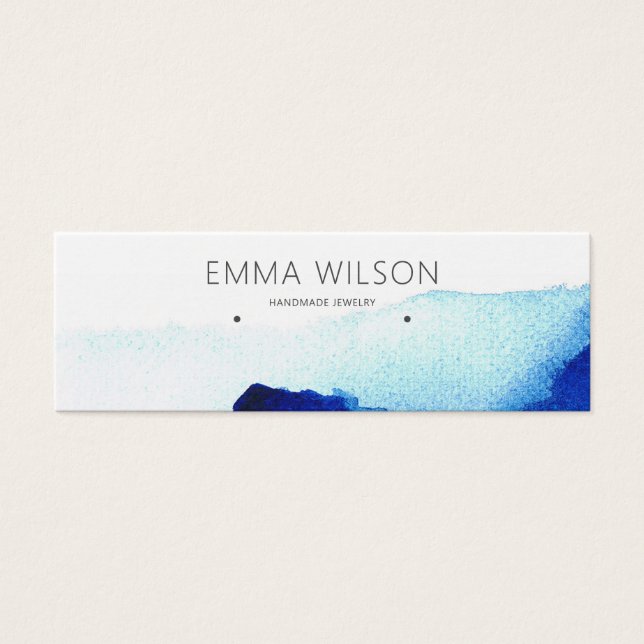 Placa de exibição de travas ・ Watercolor Indigo Bl (Frente)