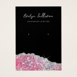 Placa de exibição do brinco de brilho iridescente,