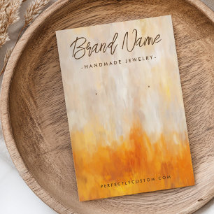 Placa de exibição do brinco de óleo no outono de a