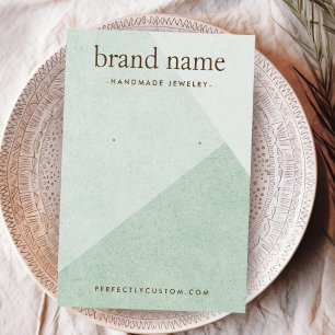 Placa de exibição do brinco verde claro