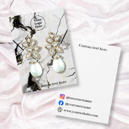 Placa de exibição do colar de mármore preto e bran