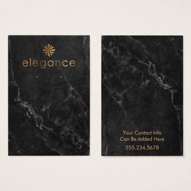 Placa de exibição do portador do mancal preto do l (Frente & Verso)