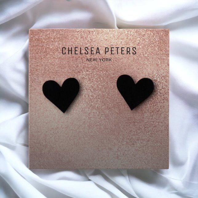Placa de exibição Dourada Shimmer de Rosa Chic (Criador carregado)