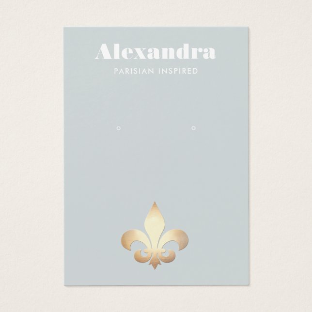 Placa de exibição Fleur De Lis Earring (Frente)