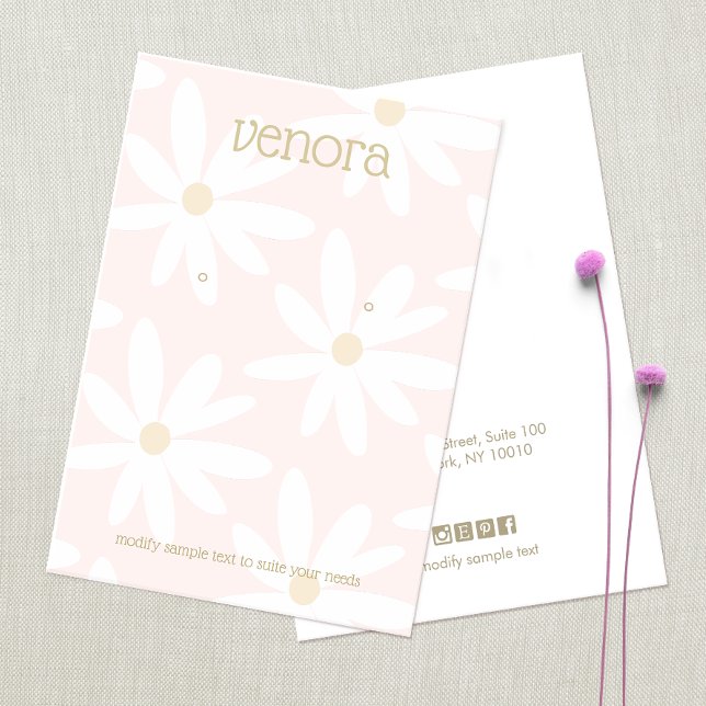 Placa de Exibição Floral de Margarida Rosa-Rosa-Bo (Criador carregado)