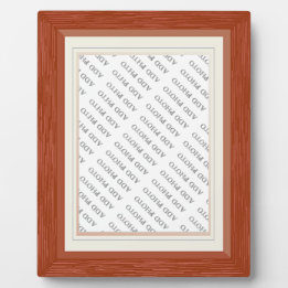 Placa De Exibição Grãos de Madeira com Quadro Correspondente Adicion