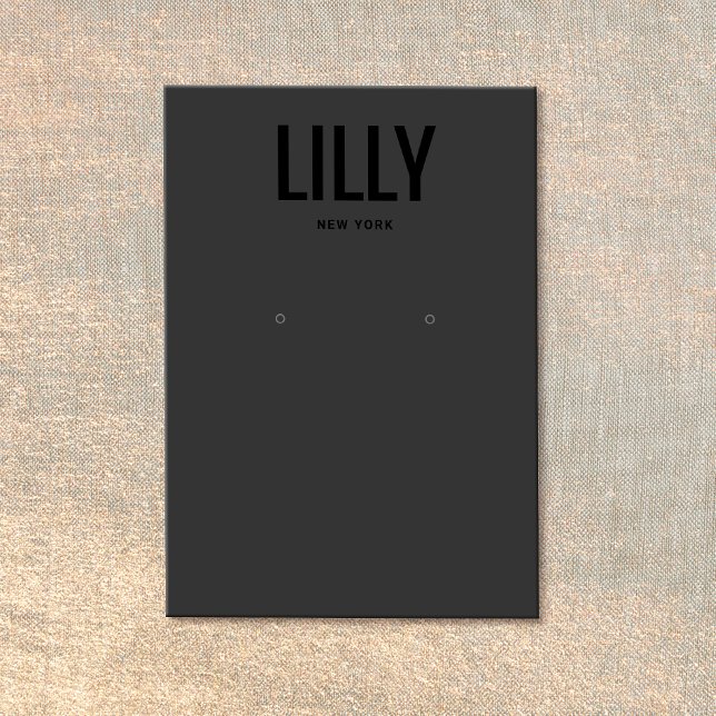 Placa de exibição mínima moderna de preto (Criador carregado)