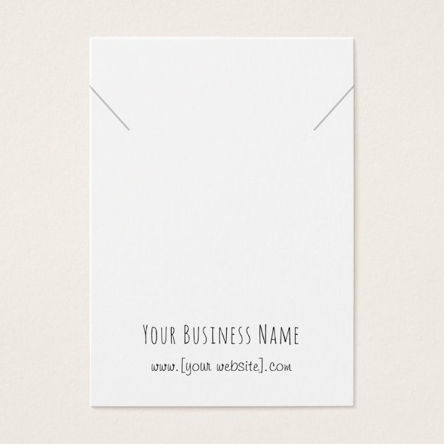 Placa de Exibição Pendente de Colar de Escoamento  (Frente)