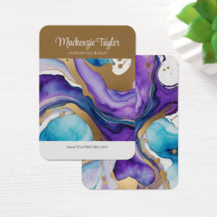 Placa de Exibição Personalizada do Ângulo Roxo
