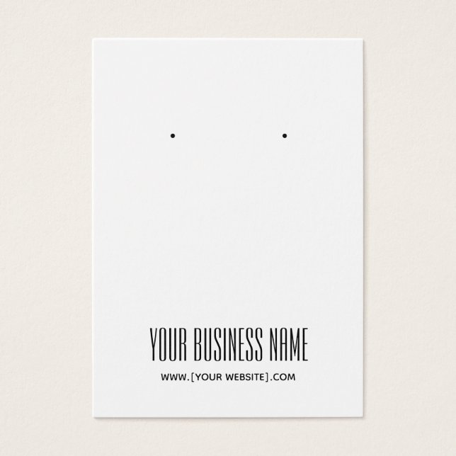 Placa de Exibição Personalizada Simples Moderna (Frente)