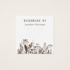 Placa de Exibição Rustic Wildflower Earring