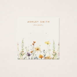 Placa de Exibição Rustic Wildflower Earring