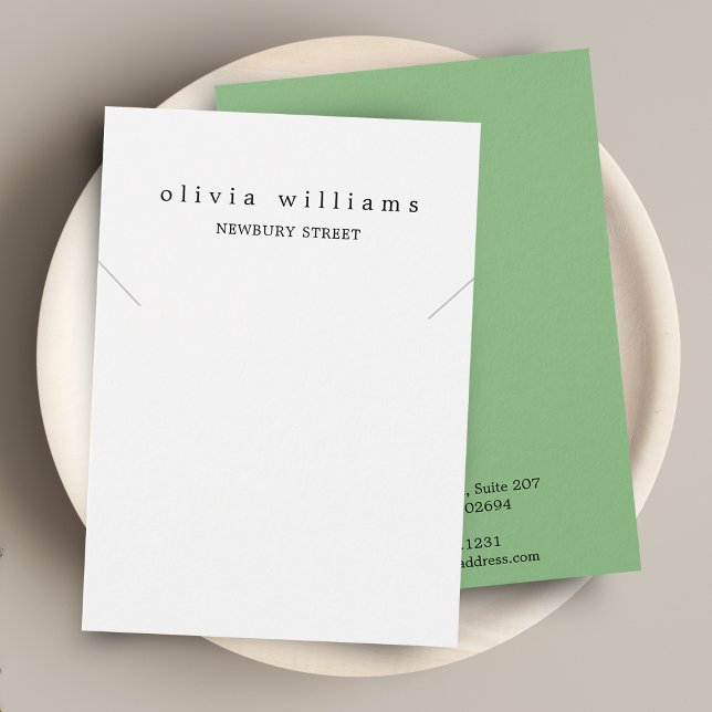 Placa de Exibição Simples da Marca de Colar Modern (Criador carregado)