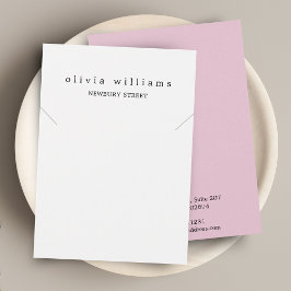 Placa de Exibição Simples da Marca de Colar Rosa