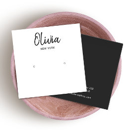 Placa de exibição simples de escuta quadrada branc