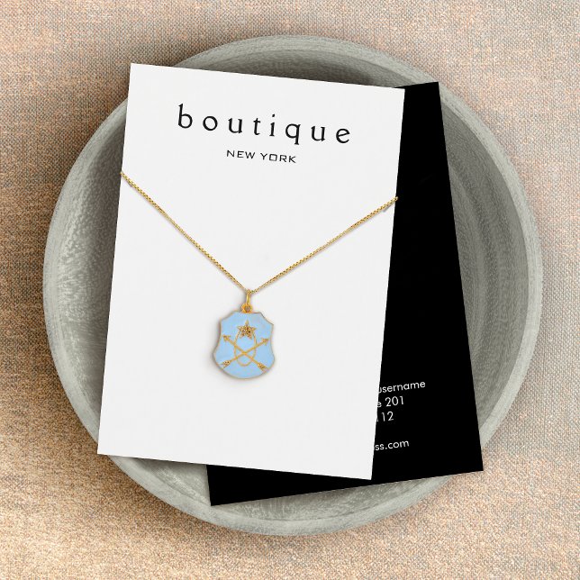 Placa de Exibição Simples do Colar Branco (Criador carregado)