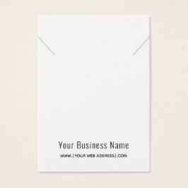 Placa de Exibição Simples do Colar Moderno