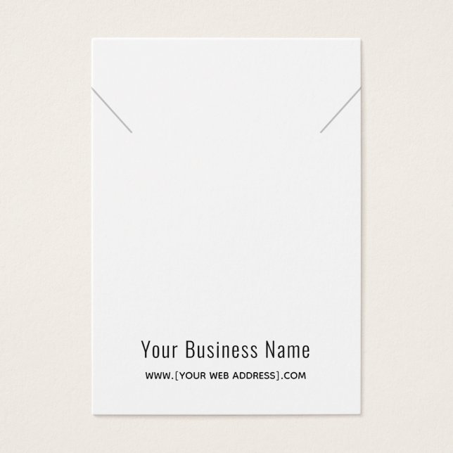 Placa de Exibição Simples do Colar Moderno (Frente)