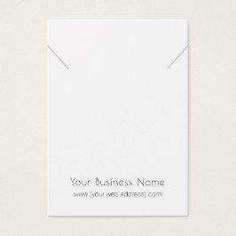 Placa de Exibição Simples do Colar Moderno