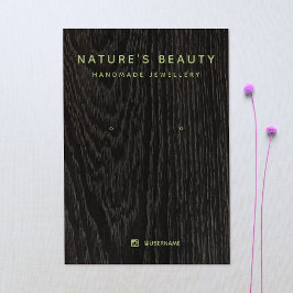 Placa de Exibição Simples Retro da Madeira Ouvindo