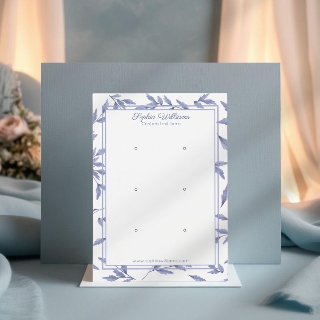 Placa de exibição tripla azul-toile Elegante (Criador carregado)