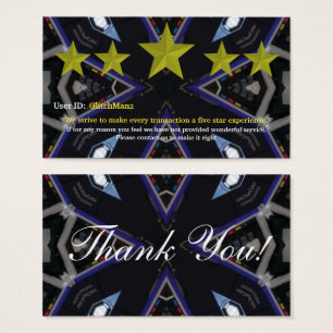 Placa de feedback de classificação de cinco estrel