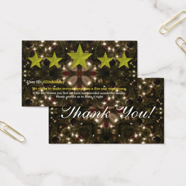 Placa de feedback de classificação de cinco estrel (Escritótio)