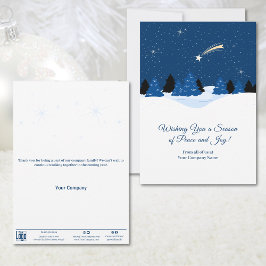 Placa de Feriado Empresarial do Star Winterscape