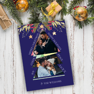 Placa de Férias de Árvore de Fotografias Múltiplas