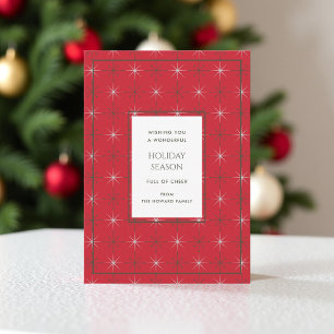 Placa de Férias Moderna do Meio século Verde Retro