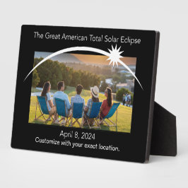 Placa de foto do eclipse personalizável