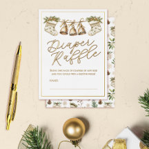 Placa de Fralda Elegante Raffle de 4,25 x 5,6"