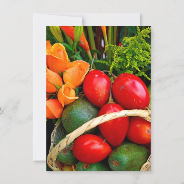 Placa de fruta tropical (Frente)