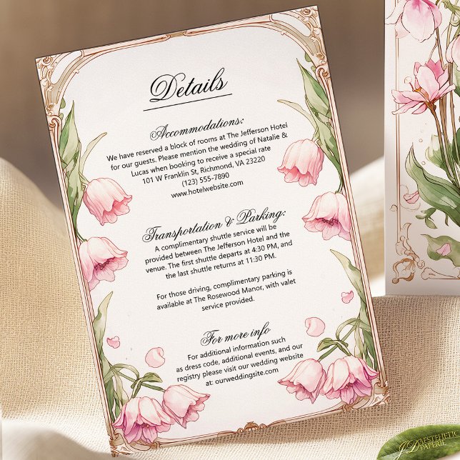 Placa de gabinete de casamento flexível rosa e Dou (Criador carregado)