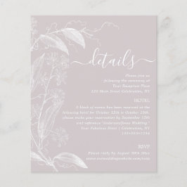 Placa de gabinete de detalhes botânicos com Rosa D