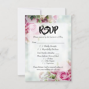 Placa de Gabinete RSVP de Casamento de Script Negr