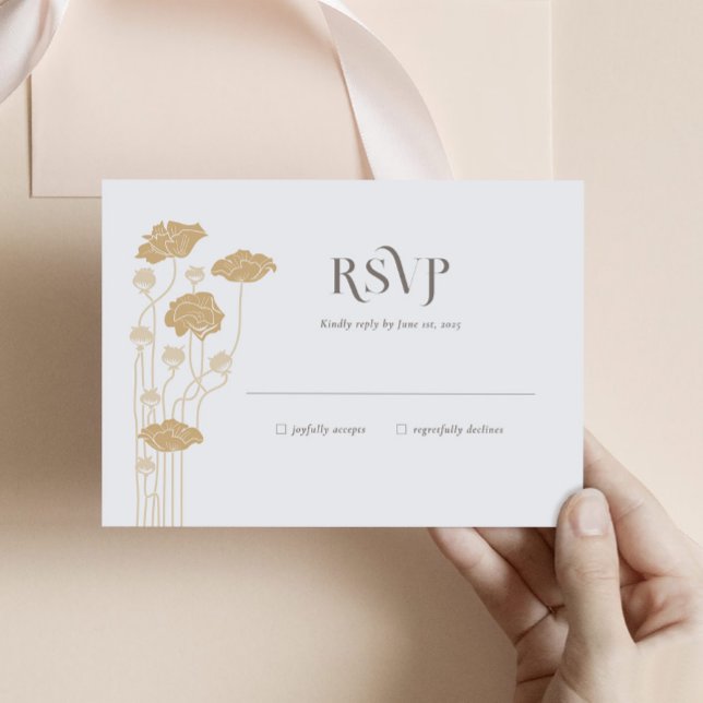 Placa de gabinete Vintage Art Nouveau RSVP (Criador carregado)