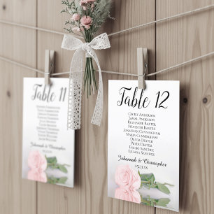 Placa de Gráfico de Casamento de Casamento de Nome
