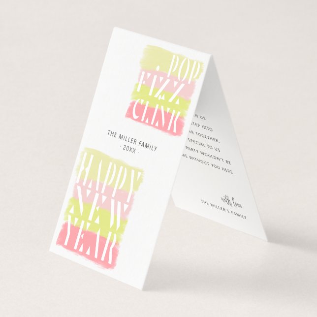 Placa de Grupo de Anos novos de Script Modernos Co (Frente)