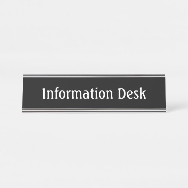 Placa de Identificação da Mesa de Informação (Frente)