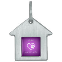 Placa de Identificação de Cachorro Personalizada R